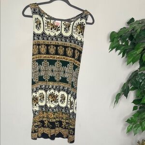 Bindya Elegant Patterned Sleeveless Dress